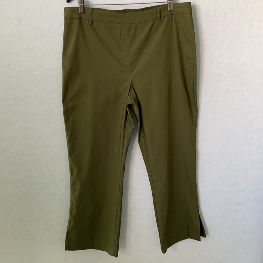 Zac & Rachel Green Stretch Wide Ankle Pants